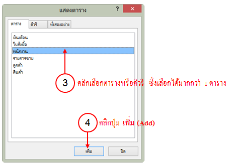 การสร้าง Query